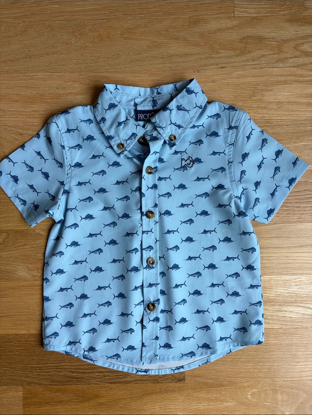 PRODOH | Light Blue Short Sleeve Button-Front Fishing Shirt